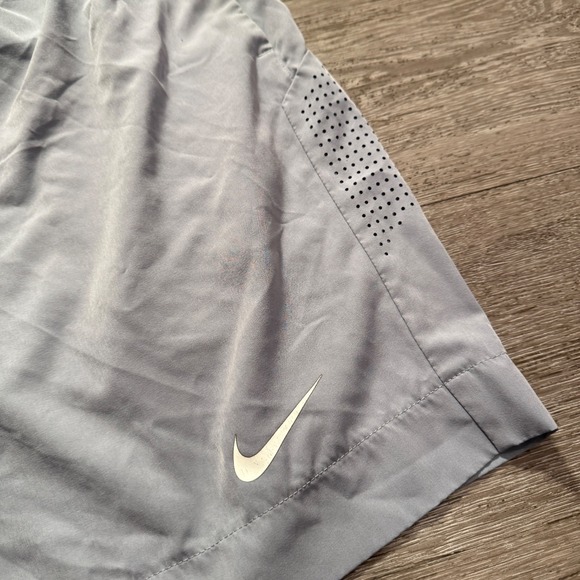 Nike Shorts Adult XL‎ Gray Roger Federer RF Tennis 9" Pickleball Mens Vented - Picture 2 of 10